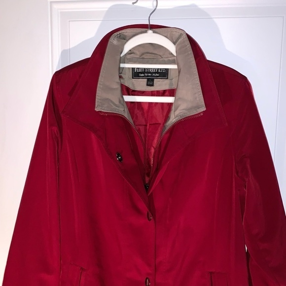 Fleet Street Vintage Red Jacket Large - Picture 2 of 10